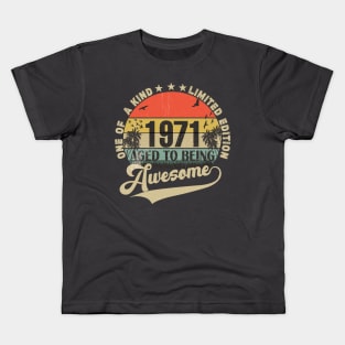 Vintage Year 1971 Kids T-Shirt